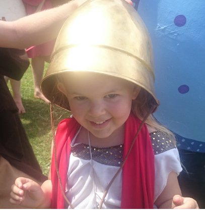 Child participating in classical activities